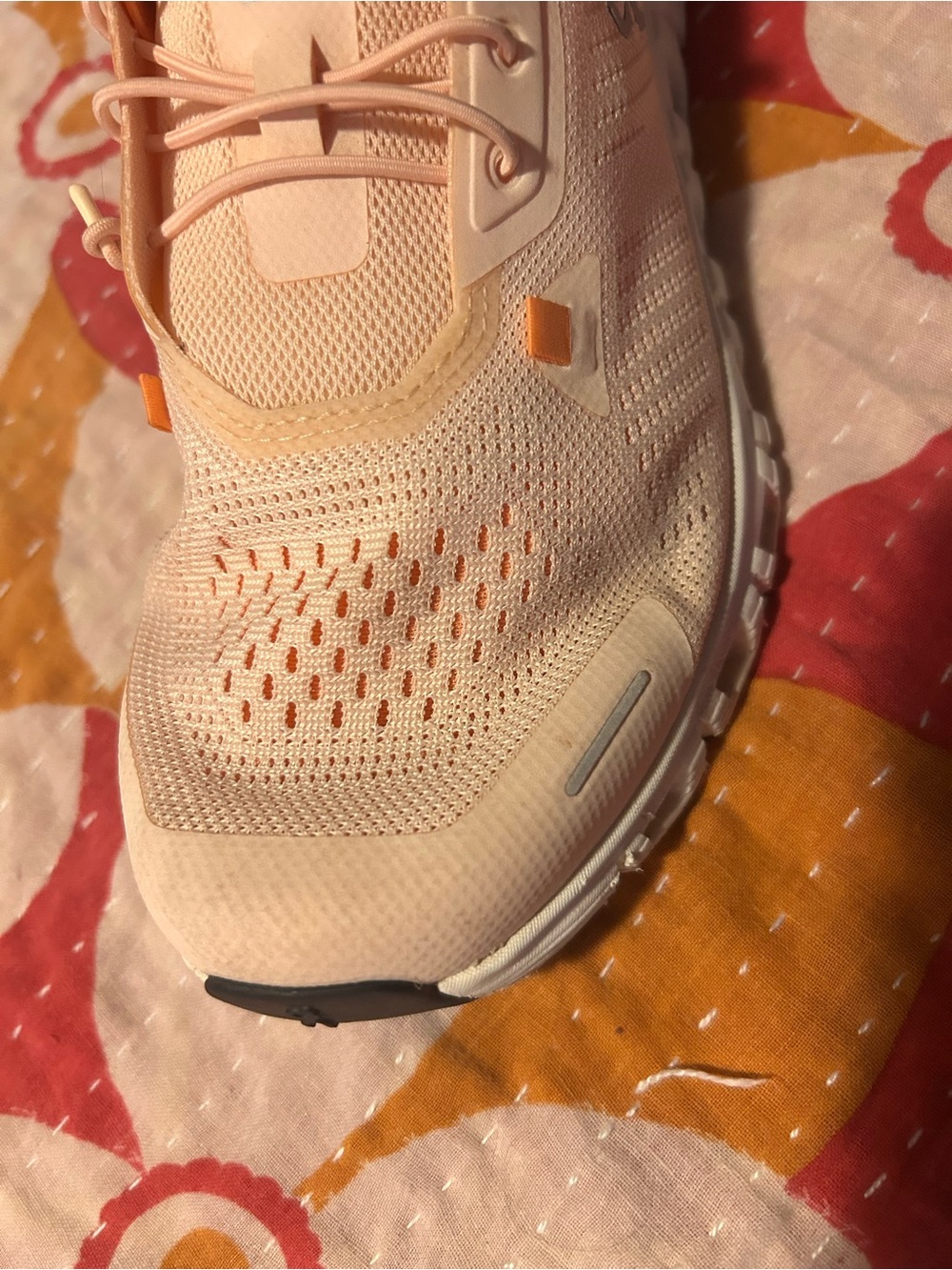 Women's Light Peach Athletic Running Shoes - Breathable Performance Sneakers - Picture 8 of 8